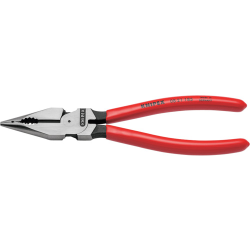 KNIPEX ニードルノーズペンチ プラスチックハンドル 185mm 821185 手作業工具 プライヤー ニッパ ピンセット ペンチ(代引不可)【送料無料】