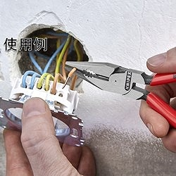 KNIPEX ニードルノーズペンチ プラスチックハンドル 185mm 821185 手作業工具 プライヤー ニッパ ピンセット ペンチ(代引不可)【送料無料】_1