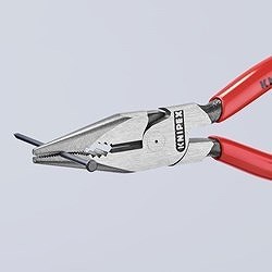 KNIPEX ニードルノーズペンチ プラスチックハンドル 185mm 821185 手作業工具 プライヤー ニッパ ピンセット ペンチ(代引不可)【送料無料】_4