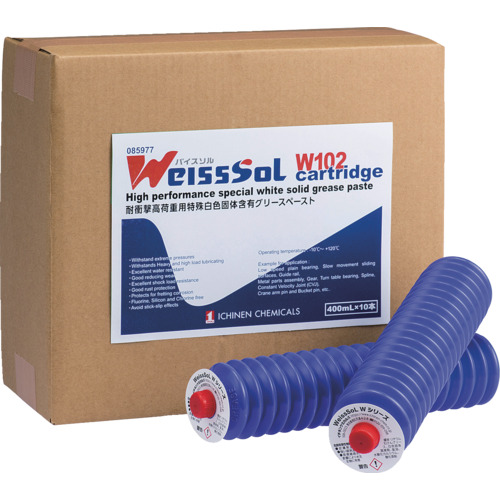 イチネンケミカルズ WeissSoL W102 カートリッジ 400mL 85977 化学製品 化学製品 グリス ペースト(代引不可)【送料無料】