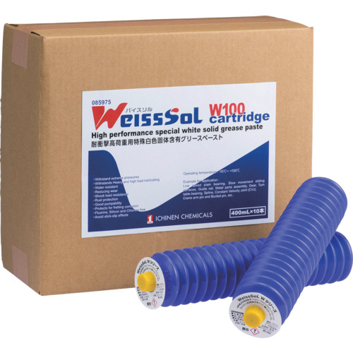 イチネンケミカルズ WeissSoL W100 カートリッジ 400mL 85975 化学製品 化学製品 グリス ペースト(代引不可)【送料無料】