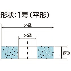 ノリタケ 汎用研削砥石 WA46L赤 305X32X25.4 1000E60800 電動 油圧 空圧工具 研削研磨用品 グラインダー用研磨材(代引不可)【送料無料】