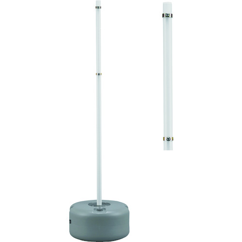 緑十字 移動式標識用ポール S-8100P 高さ1800mm ベース490mmΦ 注水台付 標識取付金具付 114170 安全用品 標識 標示 安全標識(代引不可)【送料無料】