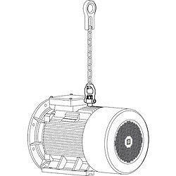 HALDER ネジ山クランプ式リフティング ピン スイベルタイプ ステンレス鋼 22353.1008 荷役用品 吊りクランプ スリング 荷締機 アイボルト(代引不可)【送料無料】_1