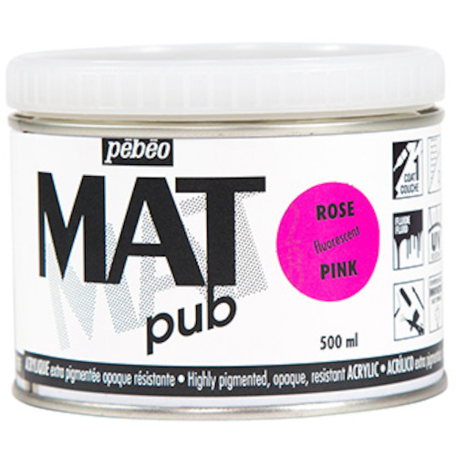 Pebeo マットピュブ 500ml NO.28 フルレセントピンク 257028 工事 照明用品 塗装 内装用品 塗料(代引不可)【送料無料】