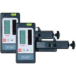 MYZOX 自動整準レーザーレベル 受光器MJ-RE3×2台セット(MJ-600/LAN2-OD) 224945 測定 計測用品 測量用品 回転レーザー(代引不可)【送料無料】_2