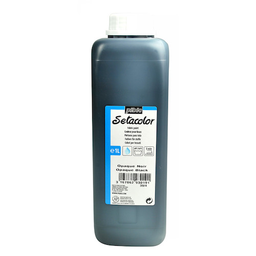 Pebeo 布用水性アクリル絵具セタカラー不透明 1L ブラックレーキ 293019 工事 照明用品 塗装 内装用品 塗料(代引不可)【送料無料】