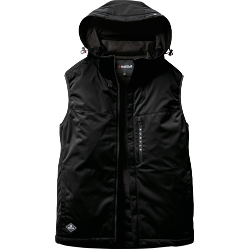 BURTLE ストレッチフーディ防寒ベスト3264-35-Mブラック 326435M 環境改善用品 寒さ対策用品 防寒着(代引不可)【送料無料】