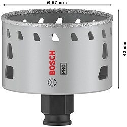 ボッシュ 磁器タイル用乾式ダイヤモンドホールソー 67mm 2608901568 切削工具 穴あけ工具 ホールソー(代引不可)【送料無料】_8