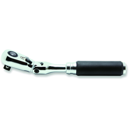 Ko-ken Z-EAL 3/8"(9.5mm)SQ. プッシュボタン式首振りラチェットハンドル 全長178mm 3726ZB 手作業工具 ソケットレンチ ラチェットハンドル(代引不可)【送料無料】