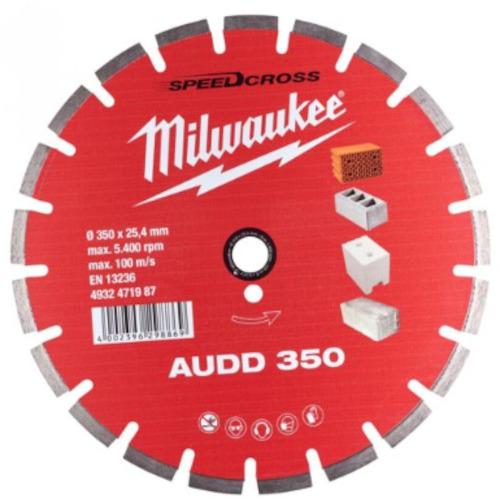 milwaukee 350mm ダイヤモンドブレード(ターボセグメント型 石工用) 4932471987 電動 油圧 空圧工具 電動工具 小型切断機(代引不可)【送料無料】