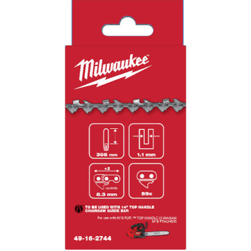 milwaukee 356mmトップハンドルチェーンソー用チェーン 49162744 園芸用品 緑化用品 チェーンソー(代引不可)【送料無料】 6,950円
