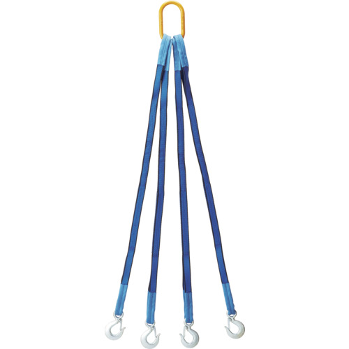 OH 4点吊りベルトスリング 25mm幅×1.5m 4S2515 荷役用品 吊りクランプ スリング 荷締機 ベルトスリング(代引不可)【送料無料】