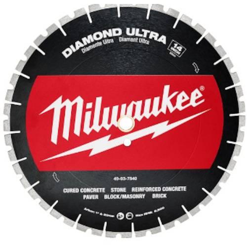 milwaukee 14インチ(356mm)ダイヤモンドブレード(ターボセグメント型) 49937540 電動 油圧 空圧工具 電動工具 小型切断機(代引不可)【送料無料】