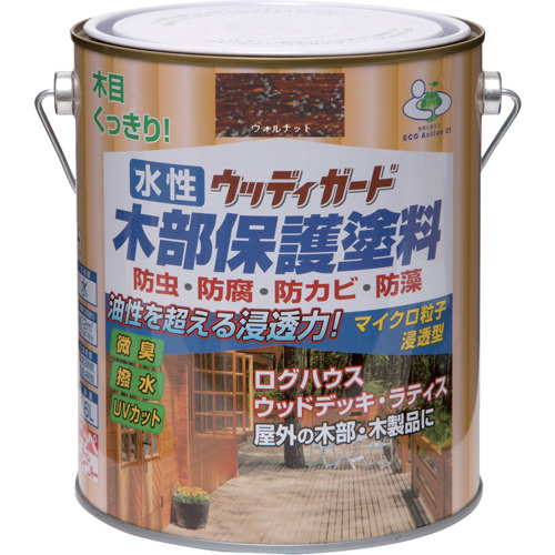 ニッぺ 水溶性ウッディガード 1.6L ウォルナット HW209-1.6 4976124532955 工事 ともし火装具 ペンキ塗り 室内装飾装具 えの具(代引不可)【貨物輸送無料】