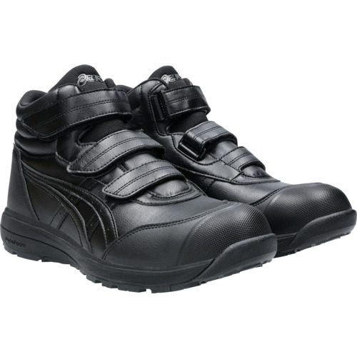 ASICS ウィンジョブ CP312 ブラック×ブラック 24.0cm アシックスジャパン 保護具 安全靴 作業靴 プロテクティブスニーカー 1273A111.001-24.0(代引不可)【送料無料】