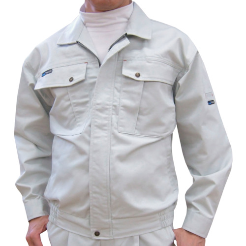 TEAGLES 綿混ブルゾン シルバーグレー 5L トーマセンイ 保護具 作業服 7600(代引不可)【送料無料】