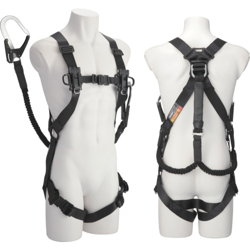 タジマ セフハーネスB 蛇腹L4ダブルセット 黒 TJMデザイン 保護具 墜落 落下防止用品 ハーネス型墜落制止用器具 A4SFBJR-WL4BK(代引不可)【送料無料】