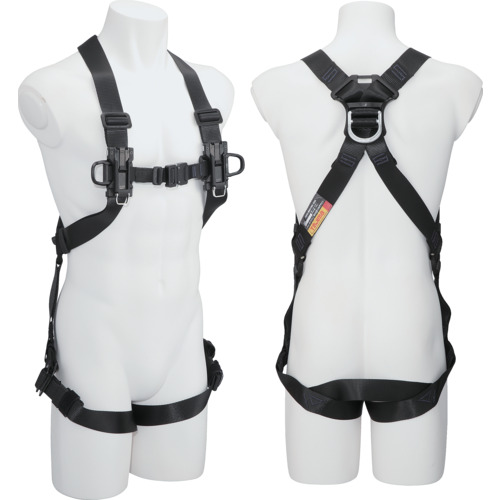 タジマ セフハーネスB フリーサイズ 黒 TJMデザイン 保護具 墜落 落下防止用品 ハーネス型墜落制止用器具 A4SFBF-BK(代引不可)【送料無料】