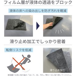 橋本 オイルシート BOLタイプ カット 900mmX600mm 25枚/箱 橋本クロス 清掃 衛生用品 清掃用品 吸収材 BOLC-9060(代引不可)【送料無料】_3