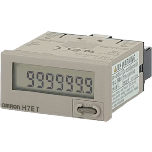 OMRON 小形タイムカウンタ 7桁 電圧入力 オムロン 電子機器 電気 電子部品 タイマー カウンタ H7ET-NV1(代引不可)【送料無料】