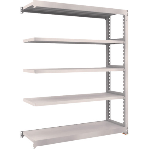 TRUSCO スチールラック M5型中量棚 1800×921×H1800 5段 連結 免震樹脂ベース付 ネオグレー ネオグレー トラスコ中山 物流 保管用品 物品棚 中量棚300kg M5-6695BSFC(代引不可)【送料無料】