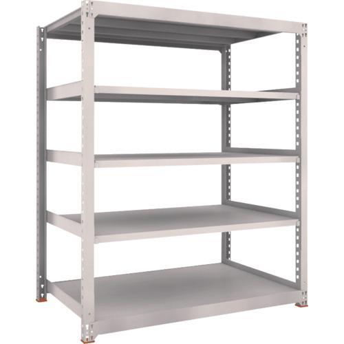 TRUSCO(トラスコ)　スチールラック　Ｍ５型中量棚　１８００Ｘ９２１ＸＨ２１００　４段　連結　ネオグレー M5-7694B NG トラスコ中山（TRUSCO） TRUSCO スチールラック Ｍ５型中量棚