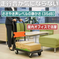 TRUSCO 樹脂台車 カルティオ(新型) 780X490 折畳 ブルー 樹脂ストッパー付 トラスコ中山 搬送機器 運搬台車 樹脂製運搬車 MPK-780-B-JS(代引不可)【送料無料】_2