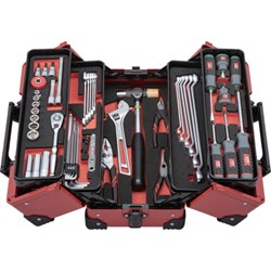 KTC 工具セット(両開きメタルケースタイプ)[56点] 京都機械工具 手作業工具 工具セット 手提げタイプ SK3562WZGBK(代引不可)【送料無料】_1
