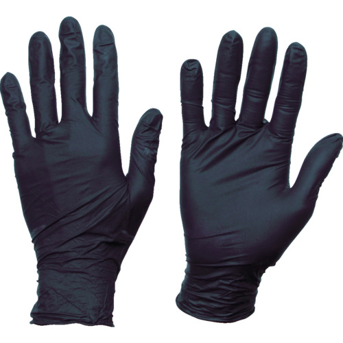 TRUSCO まとめ買い 使い捨てニトリル手袋TGスタンダード 0.08粉無黒S 100枚 10箱 トラスコ中山 保護具 作業手袋 使い捨て手袋 TGNN08BKS10P(代引不可)【送料無料】