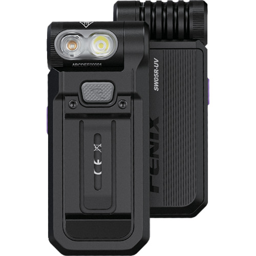 FENIX 充電式 LEDクリップオンライト(UVライト) FENIX社 工事 照明用品 作業灯 照明用品 懐中電灯 SW05R-UV(代引不可)【送料無料】