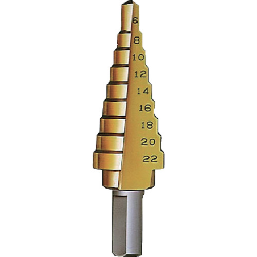 大見 タケノコドリル ゴールドタイプ 9段 10mm 大見工業 切削工具 穴あけ工具 ステップドリル TK622G(代引不可)【送料無料】