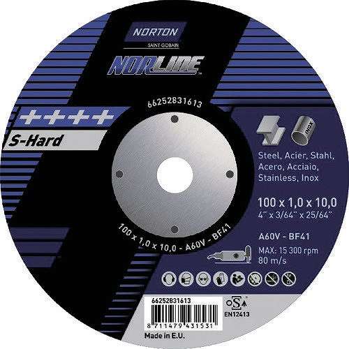 【25個セット】NORTON 切断砥石XTイノックス 2TW100XTA10N 電動・油圧・空圧工具 切断用品 切断砥石(代引不可)【送料無料】