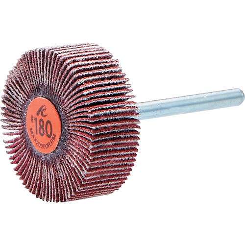 【5個セット】AC セラミックフラップホイール 軸径6mm #80 外径50×幅10×軸長40 F5010CE80 電動・油圧・空圧工具 研削研磨用品 フラップ軸付ホイール(代引不可)【送料無料】