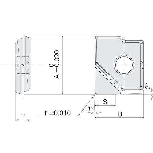 【2個セット】ダイジェット ミラーラジアス用チップ DH103 RNM160R15 切削工具 旋削・フライス加工工具 刃先交換式工具(代引不可)【送料無料】_1
