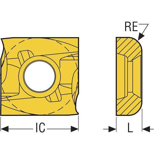 セコ フライス サイドカッタ335.19用インサート SNHQ12045・ F40M ( SNHQ1204508TR4-M07 F40M ) (10個セット) □セコ フライス サイドカッタ335.19用インサート 335.19-1102・ F40M