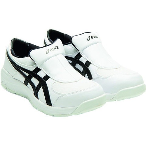 アシックス ウィンジョブCP211 SLIP-ON ホワイト×ブラック 23.0CM 1273A031.10023.0(代引不可)【送料無料】