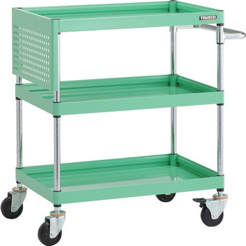 TRUSCO トラスコ ファルコンワゴン 750X500 短パネル付 YG色 FAW973PSYG(代引不可)【送料無料】の通販は