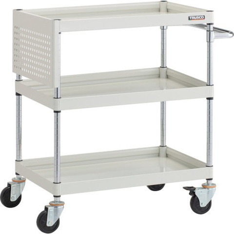 TRUSCO トラスコ ファルコンワゴン 750X500 短パネル付 W色 FAW973PSW(代引不可)【送料無料】 29,244円