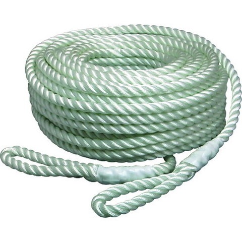 マツウラ 電動ウインチ用ナイロンロープ(3打チ) 8mmΦ×100m 両端アイ加工 NR3STRAND8100(代引不可)【送料無料】