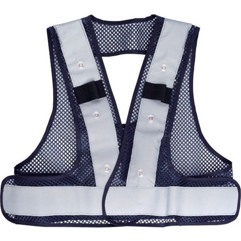 リンクサス F-H-VフルハーネスベストLED ネイビーxシルバー FHVENS(代引不可)【送料無料】の通販は