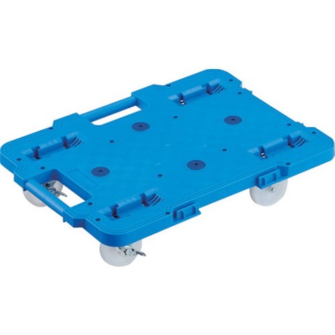 TRUSCO トラスコ 連結式ルートバン 515X385 ナイロン車輪 4輪自在 ストッパー付 青 MPB500NJSB(代引不可)の通販は 5,291円