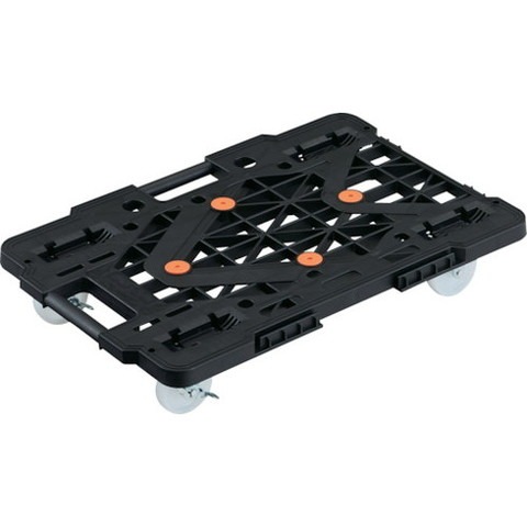 TRUSCO トラスコ 連結式ルートバン メッシュタイプ 615X415 ナイロン車輪 自在側ストッパー付 黒 MPK600NSBK(代引不可)の通販は 4,741円