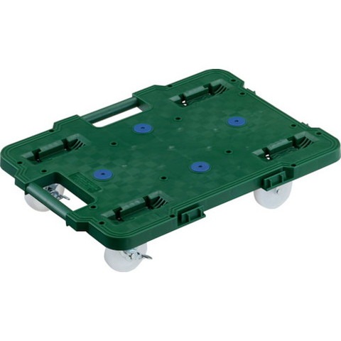 TRUSCO トラスコ 連結式ルートバン 515X385 ナイロン車輪 4輪自在 ストッパー付 緑 MPB500NJSGN(代引不可)の通販は 5,291円