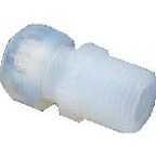 フロンケミカル PFAメイル・コネクター(ソロバン型シール)SFH-10-R3/8 NR1062038(代引不可)【送料無料】の通販は