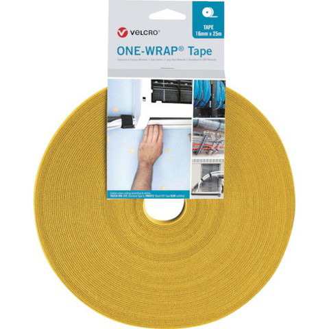 ヴェルクロ ヴェルクロ[[R上]] ONE-WRAP[[R上]] テープ 幅10mm×長さ25m 黄 VELOW64104(代引不可) 5,140円