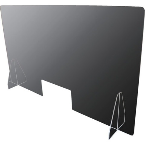 カーボーイ 飛沫防止アクリルパーティション 120X70cm 開口部アリ FM80(代引不可)【送料無料】の通販は 6,725円