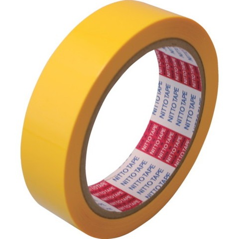 日東 電気絶縁用ポリエステル粘着テープ No.31C 基材厚ミ25μ×25mm×50m 黄 31C75252550Y(代引不可)