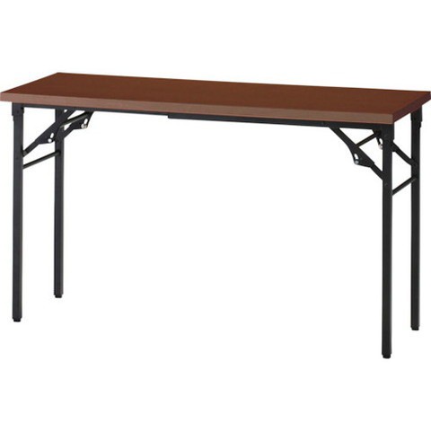 TRUSCO トラスコ 折リタタミ会議テーブル 1800X600XH700 棚板ナシ ウォールナット TST1860WN(代引不可)【送料無料】の通販は
