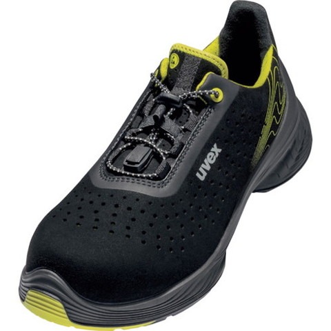 UVEX uvex1 G2 パーフォレーテッド ローシューズ 24.5cm S1 SRC ブラック/ライム 6843539(代引不可)【送料無料】